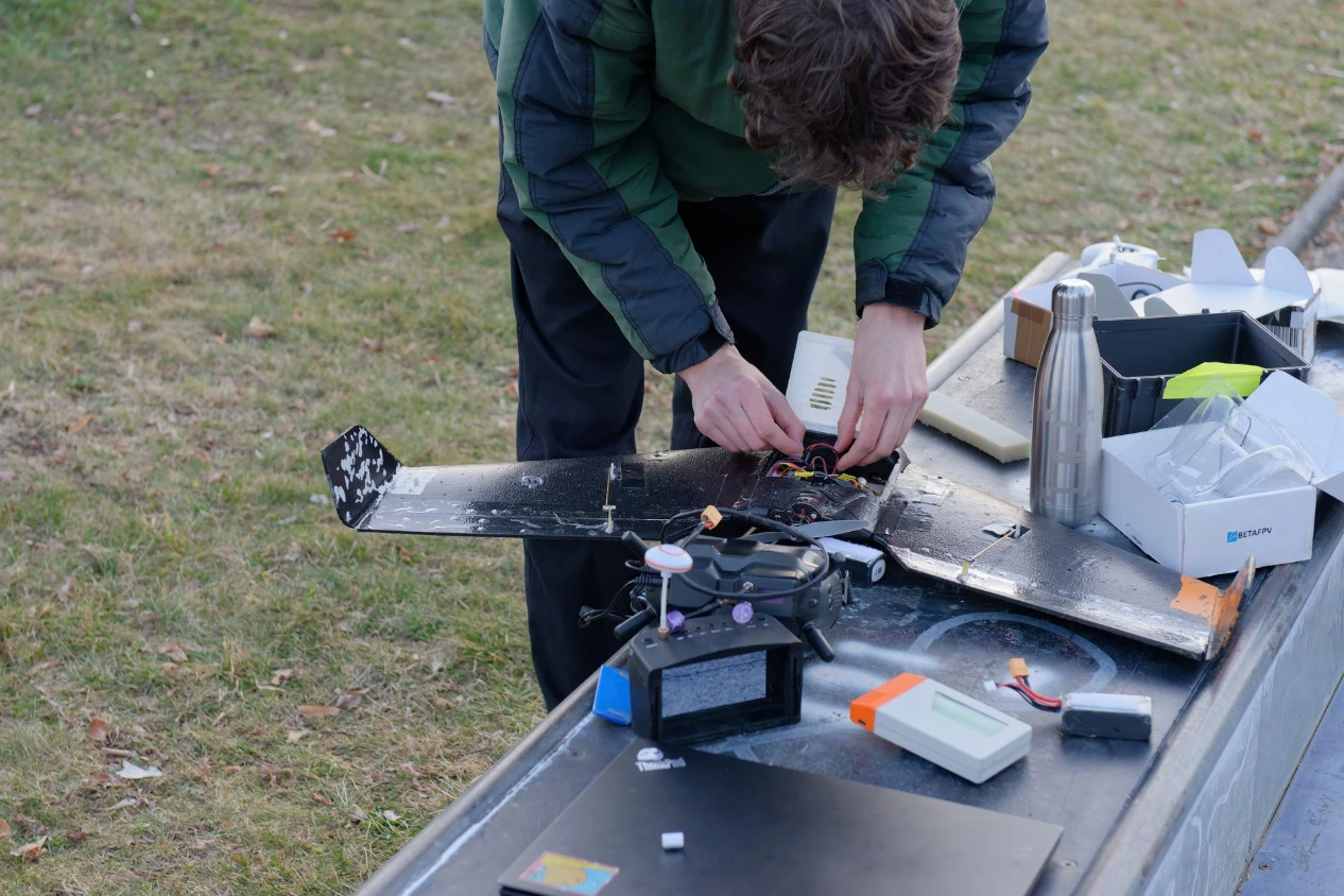 Verkabeln der Drone
